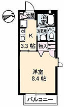 広島県広島市東区牛田本町4丁目（賃貸アパート1K・2階・26.46㎡） その2