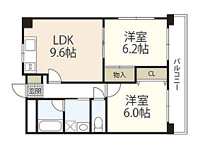 広島県広島市中区江波栄町（賃貸マンション2LDK・3階・52.65㎡） その2