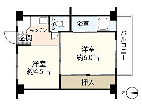 ビレッジハウス安古市5号棟  ｜ 広島県広島市安佐南区相田1丁目（賃貸マンション1DK・2階・28.98㎡） その2