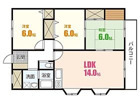 広島県広島市安佐南区川内4丁目（賃貸アパート3LDK・1階・69.66㎡） その2