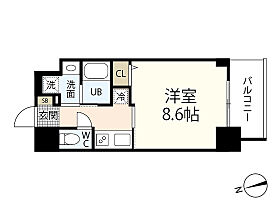 広島県広島市中区河原町（賃貸マンション1K・11階・27.52㎡） その2