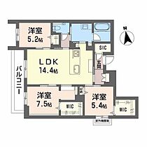 広島県広島市中区白島中町（賃貸マンション3LDK・3階・80.84㎡） その2