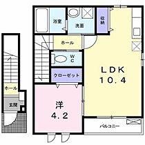 サンテラス山本  ｜ 広島県広島市東区戸坂千足2丁目（賃貸アパート1LDK・2階・40.01㎡） その2