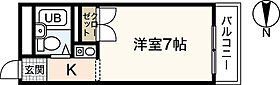 広島県広島市安佐南区緑井3丁目（賃貸マンション1R・4階・19.38㎡） その2