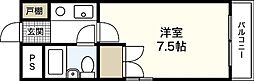 メゾン澤原 1Kの間取図画像
