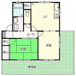 アルカディア高井 2LDKの間取図画像