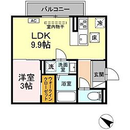 Comfort LifeII 1LDKの間取図画像