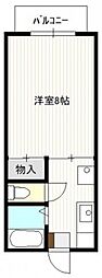 クリーンハウスコーポA 1DKの間取図画像