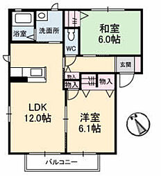 間取図画像 2LDK