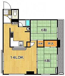 間取図画像 2LDK