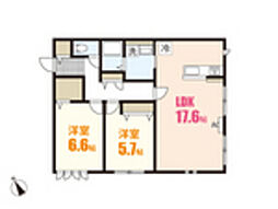 間取図画像 2LDK