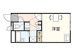 レオパレスグリーン・ビュー・五日市 1Kの間取図画像