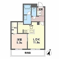 Balloonflower North 1LDKの間取図画像