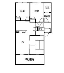 アガペハイム 3LDKの間取図画像