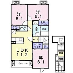 セレーノC 3LDKの間取図画像