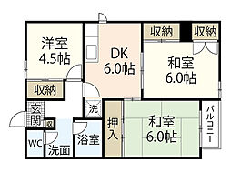 和光銀山レジデンス 3DKの間取図画像