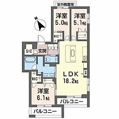 物件の間取り