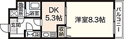 パシフィカコイン通り 1DKの間取図画像