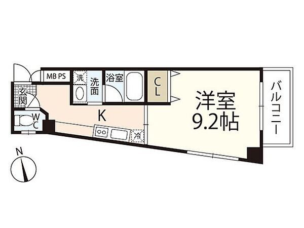 パレス西広島 ｜広島県広島市西区己斐本町2丁目(賃貸マンション1K・4階・32.58㎡)の写真 その2