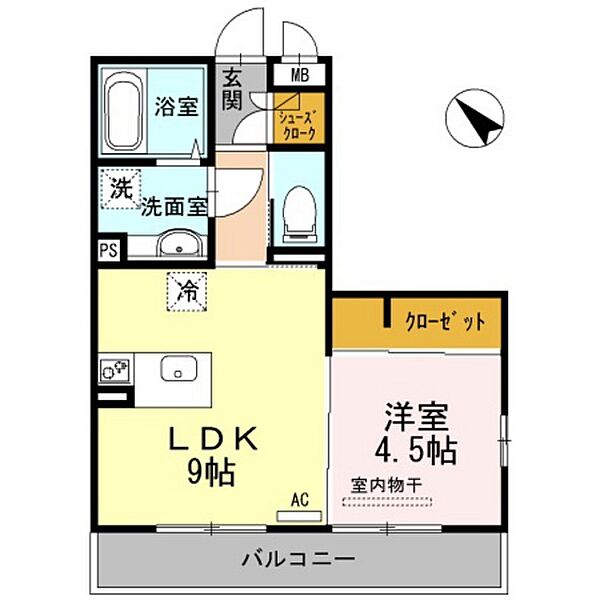 広島県広島市中区舟入南2丁目(賃貸アパート1LDK・2階・37.03㎡)の写真 その2