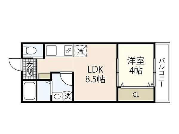 West River 五日市駅南 ｜広島県広島市佐伯区旭園(賃貸アパート1LDK・2階・30.02㎡)の写真 その2