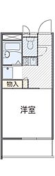 レオパレスJYOYAMA 1Kの間取図画像