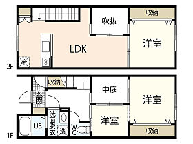 広島県廿日市市佐方1丁目（賃貸タウンハウス2LDK・1階・69.01㎡） その2