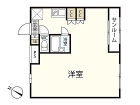 広島県広島市西区井口2丁目（賃貸マンション1R・2階・38.34㎡） その2