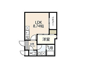 広島県廿日市市本町（賃貸アパート1LDK・2階・29.60㎡） その2