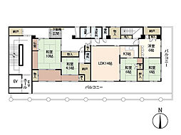 幟町熊本ビル 10階5LDKの間取り
