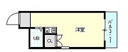 ロイヤルガーデン ワンルームの間取図画像