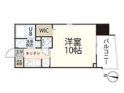 エネピア天満町 11階1Kの間取り
