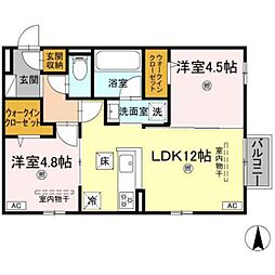 campanella山本 2LDKの間取図画像