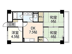 リラティブ古江 3DKの間取図画像