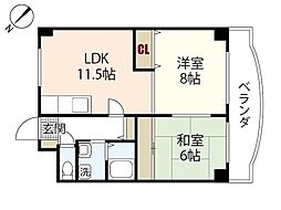 間取図画像 2LDK