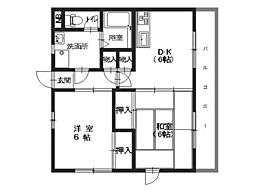 間取図画像 2DK