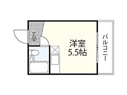 マグノリア3 ワンルームの間取図画像
