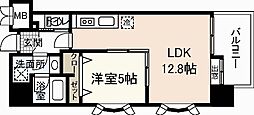 MK・河井ビル2 1LDKの間取図画像