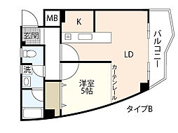 MK-HOUSE 1LDKの間取図画像