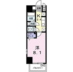 M&K.ホープマンション 1Kの間取図画像