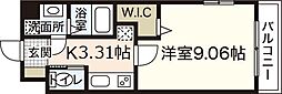 KDXレジデンス舟入幸町 1Kの間取図画像