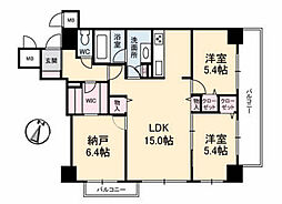 エストクローネ 2SLDKの間取図画像