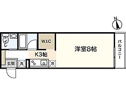 Perfetto 1Kの間取図画像