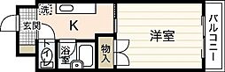 エル・プエンテ 1Kの間取図画像