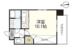 ＧＲＡＮＸＩＡ井口 11階ワンルームの間取り