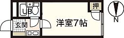 Dragon五日市 1Kの間取図画像