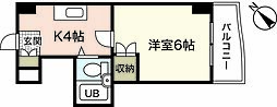 間取図画像 1K