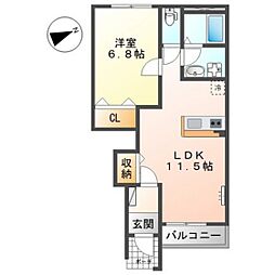 間取図画像 1LDK