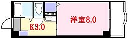 ウエルス21 1Kの間取図画像