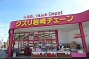 ドラックストア「クスリ岩崎チェーン五日市城山店まで1391ｍ」